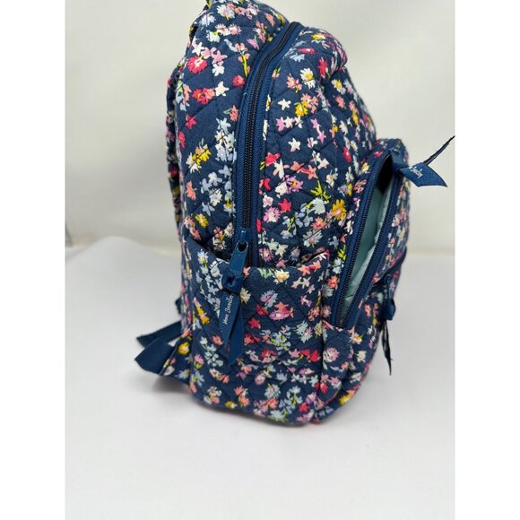 Vera Bradley Essential Backpack Scattered Wildflowers Quilted Retired Print - Picture 2 of 6